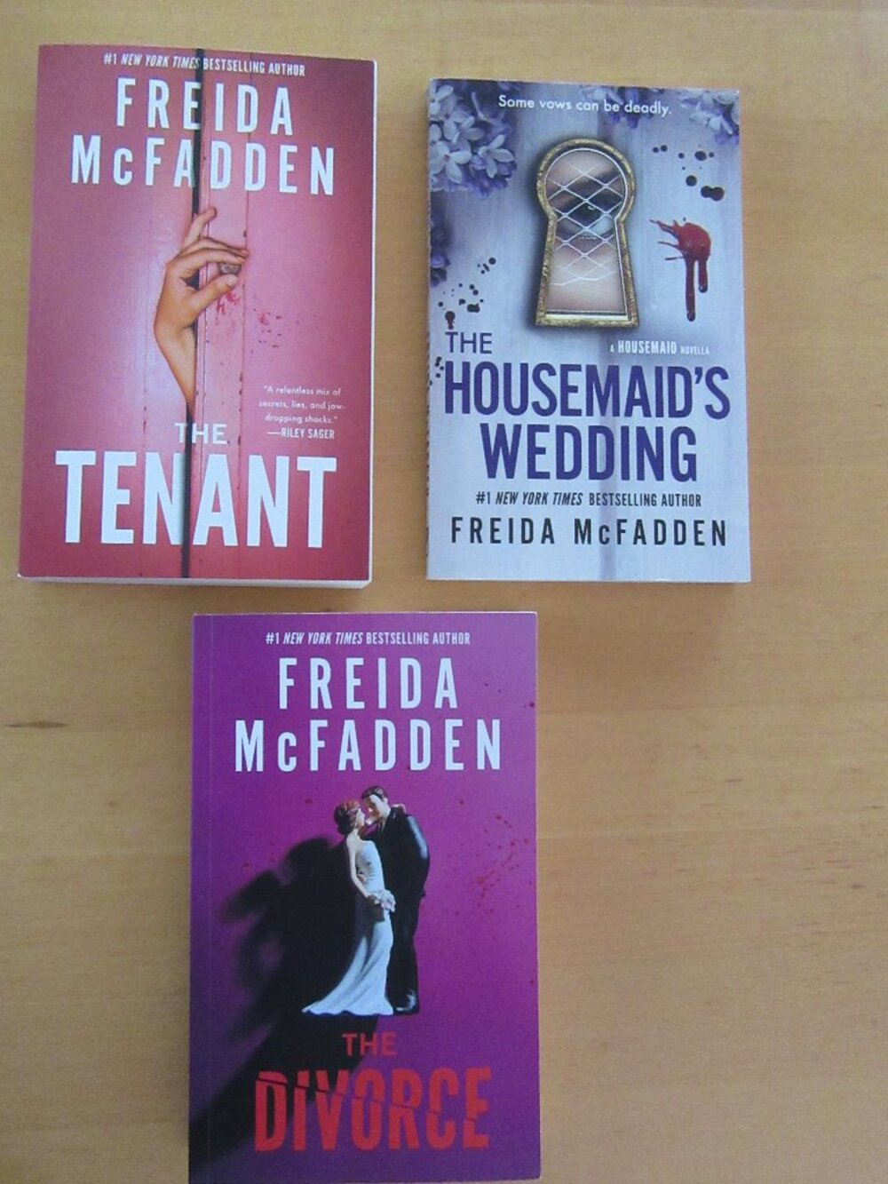 THE TENANT, THE HOUSEMAID'S WEDDING, THE DIVORCE Freda McFadden (2025-26)